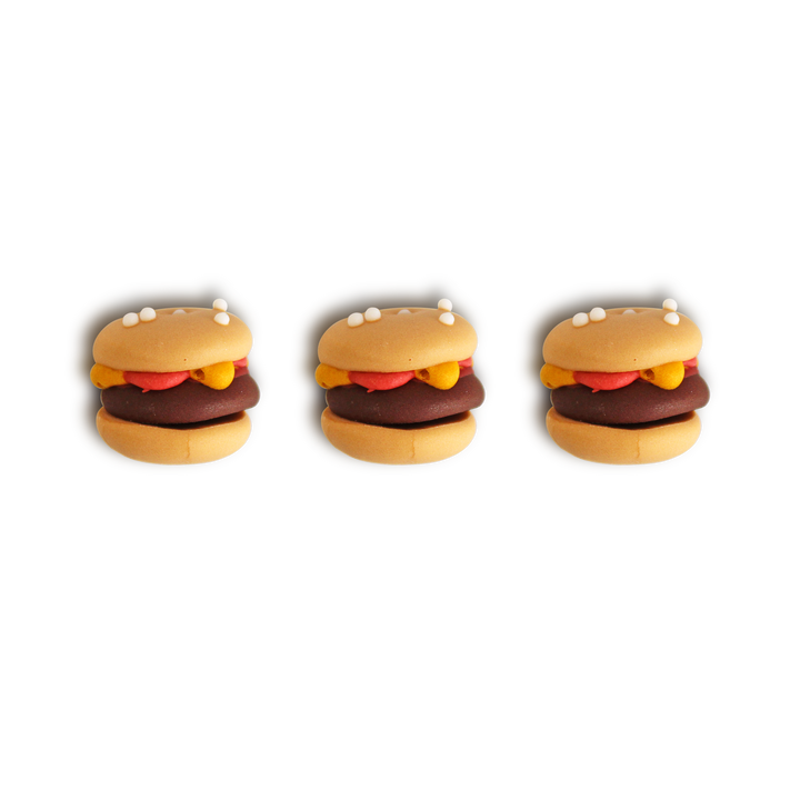 Royal Icing Hotdogs & Hamburgers (8ct)