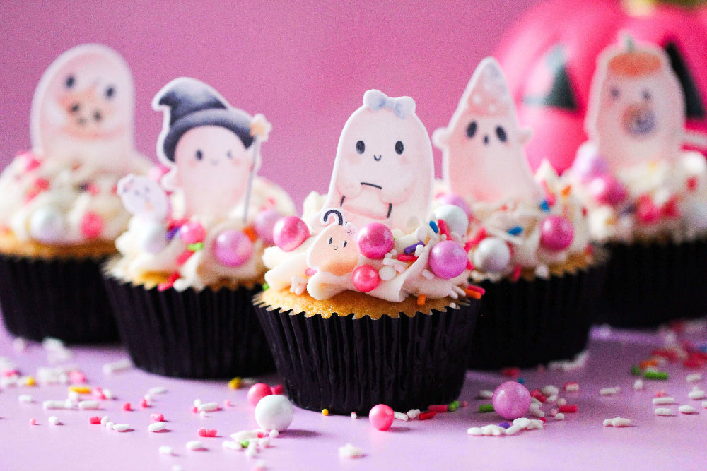 Ghouly Girls Edible Cupcake Toppers