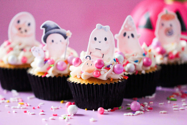 Ghouly Girls Edible Cupcake Toppers