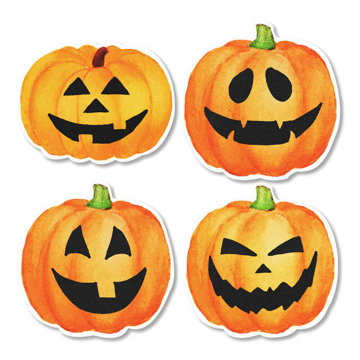 Jack-o-lantern Edible Cupcake Toppers