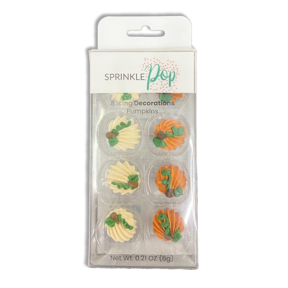 Royal Icing Large Pumpkin (8 ct)