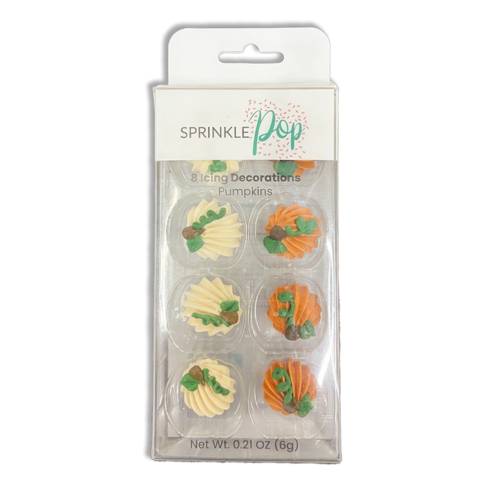 Royal Icing Large Pumpkin (8 ct)