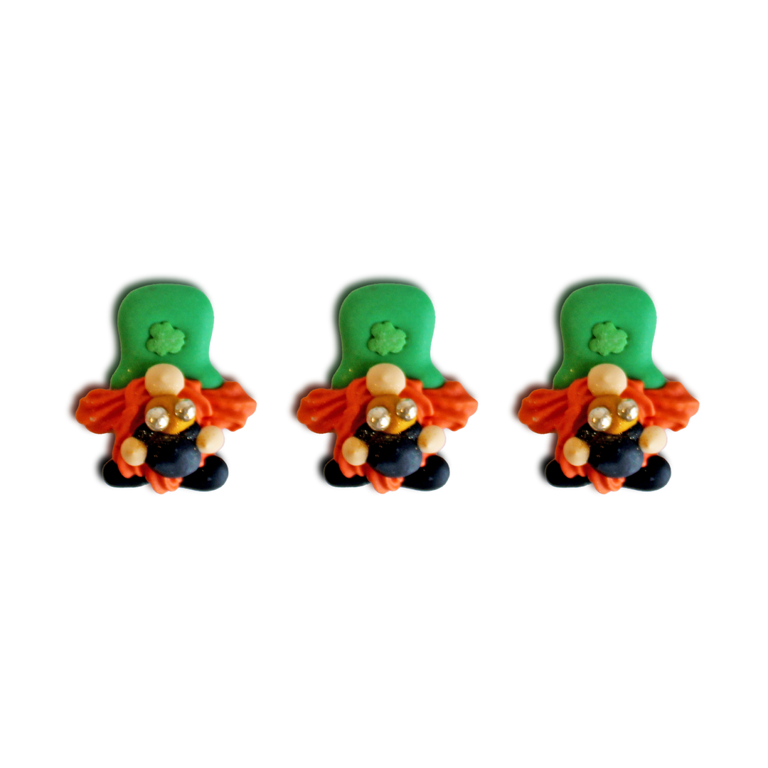 Leprechaun Gnome Royal Icing Decs(Set of 12)