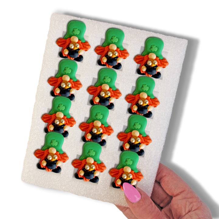 Leprechaun Gnome Royal Icing Decs(Set of 12)