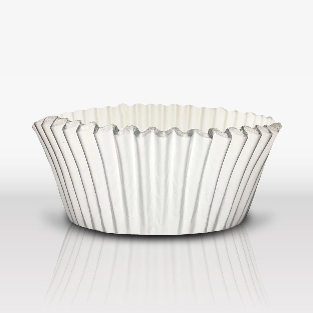 White Matte Cupcake Liners set of 24 suitable for all occasions.