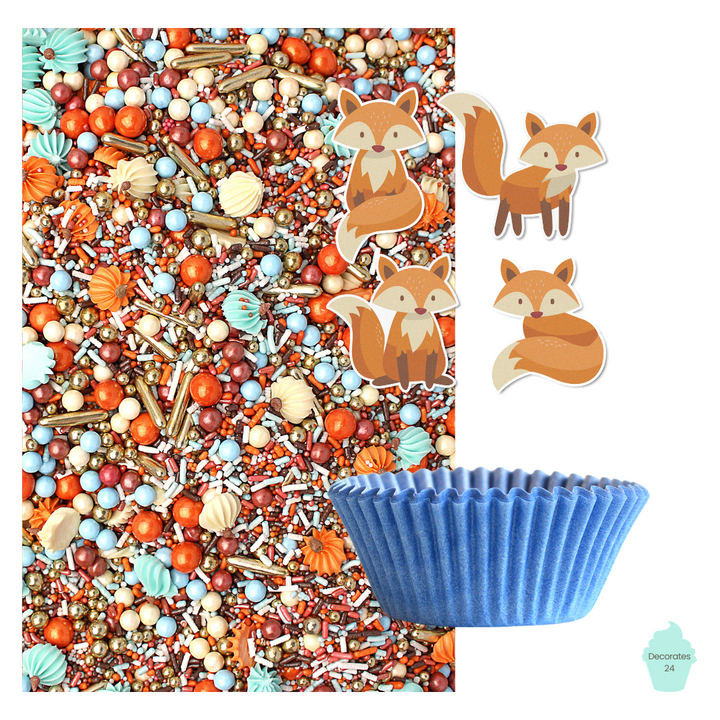 Pumpkin Fox Cupcake Kit