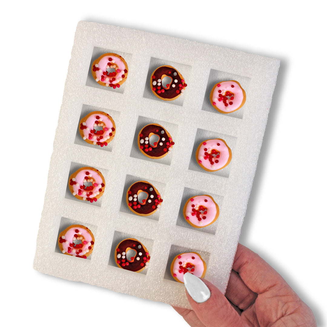 Valentine's Day Donuts Royal Icing Decs (12ct)