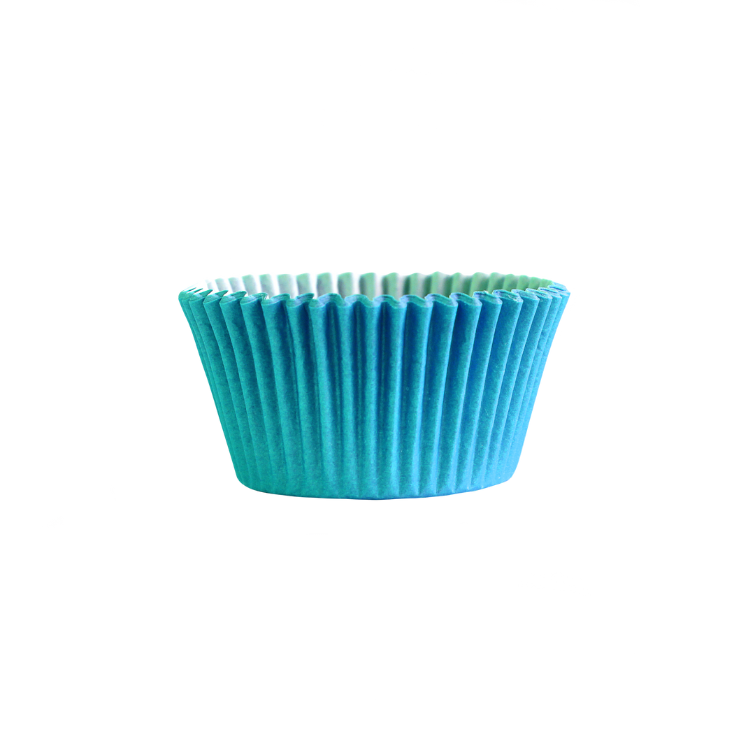 Matte Bright Blue Cupcake Liners