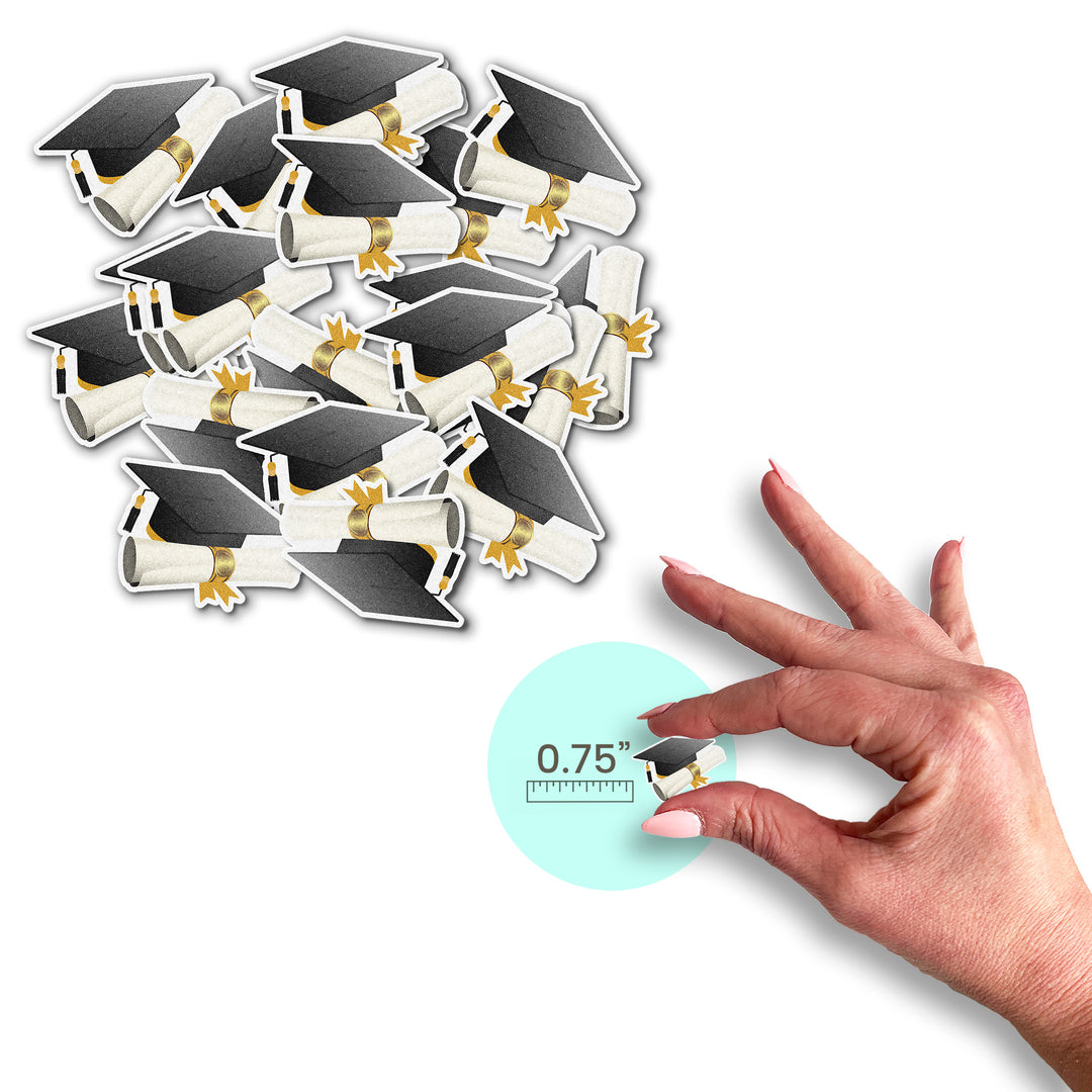 Graduation Cap & Scroll Wafer Sprinkles
