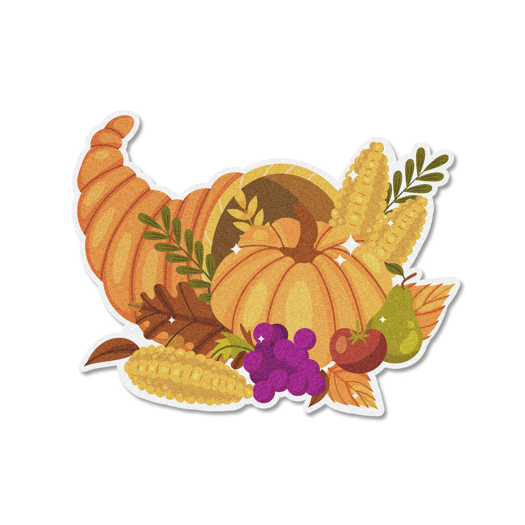 Cornucopia Edible Cupcake Toppers, perfect for Thanksgiving cupcakes.