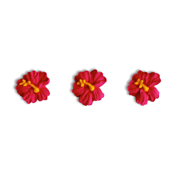 Royal Icing Hibiscus (12 ct)