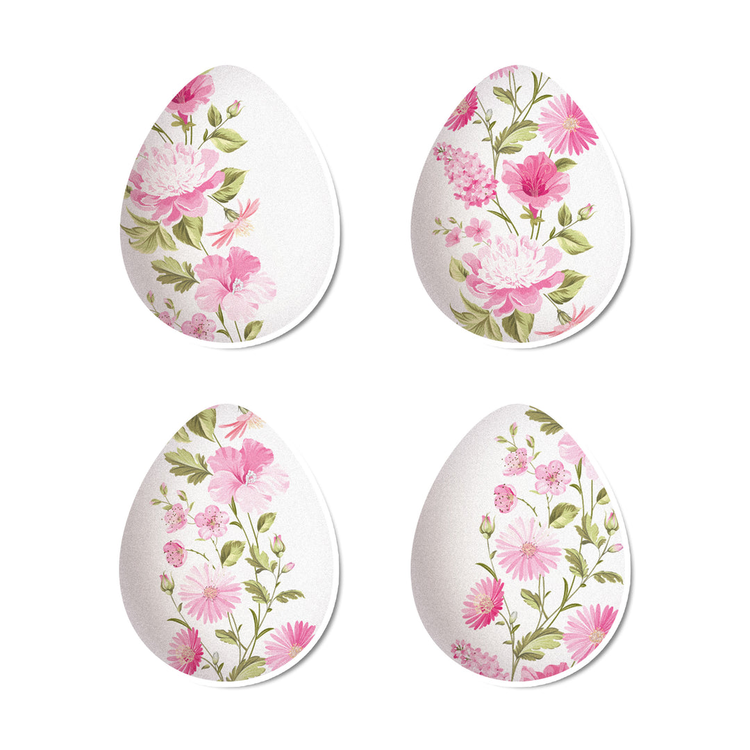 Flower Easter Eggs Edible Cupcake Toppers