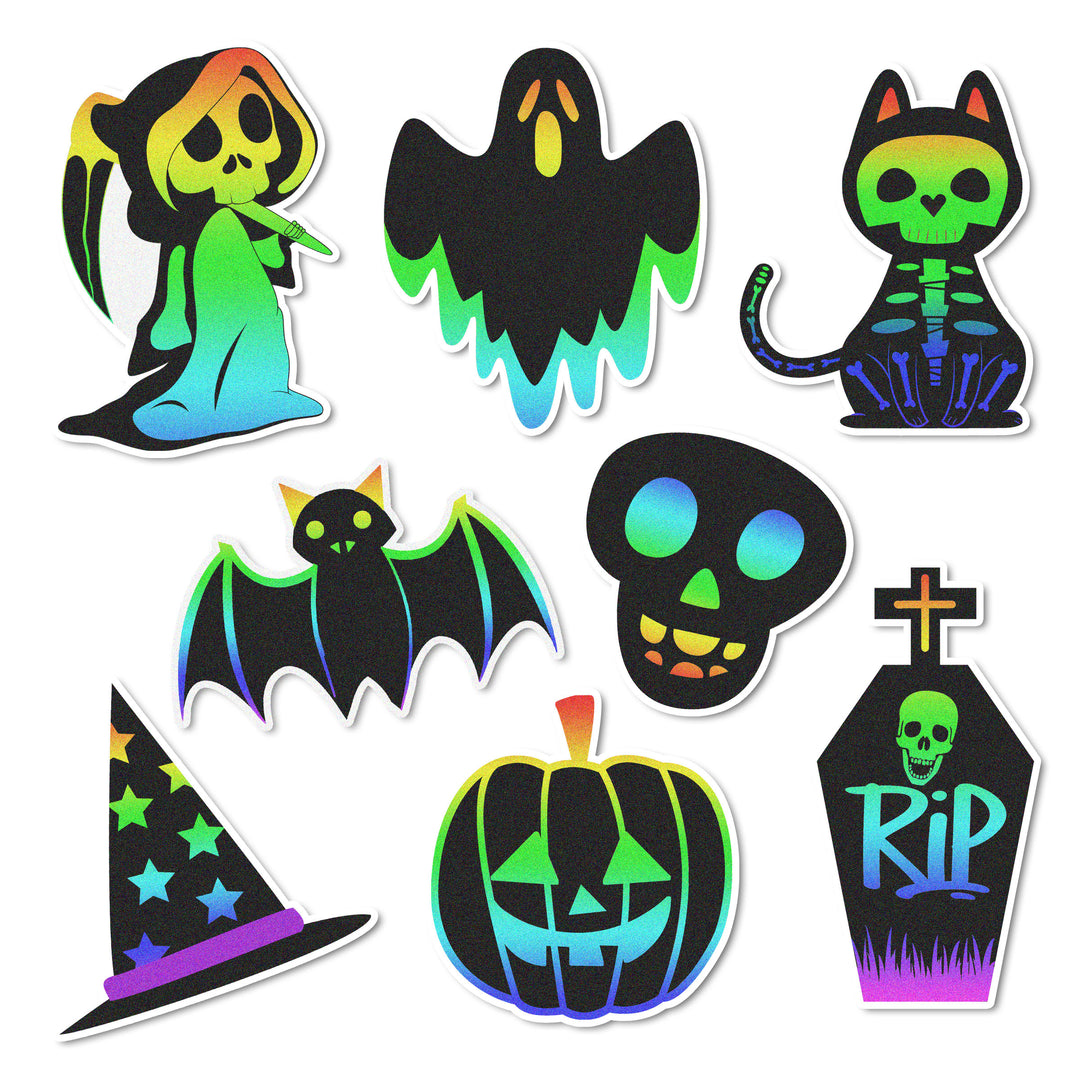 Fright Bright Edible Cupcake Toppers
