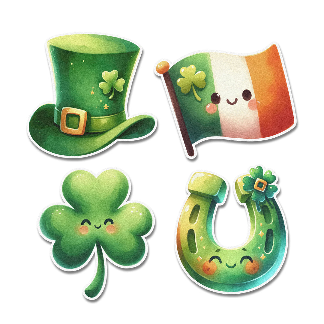 Watercolor St. Patrick's Day Edible Cupcake Toppers