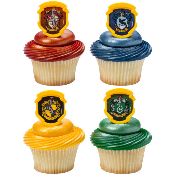 Harry Potter Hogwarts Houses Cupcake Rings