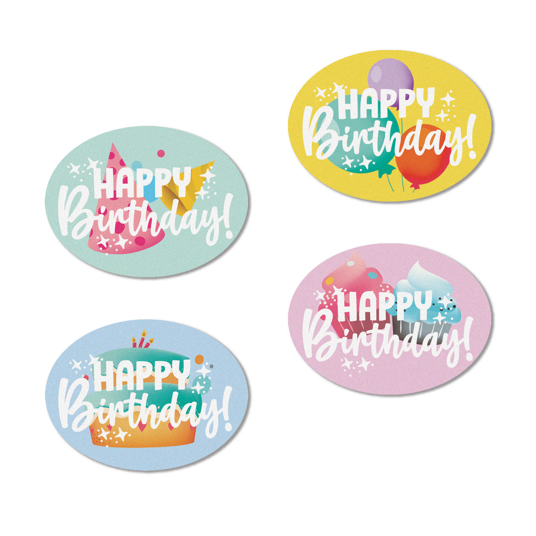 Happy Birthday Edible Cupcake Toppers