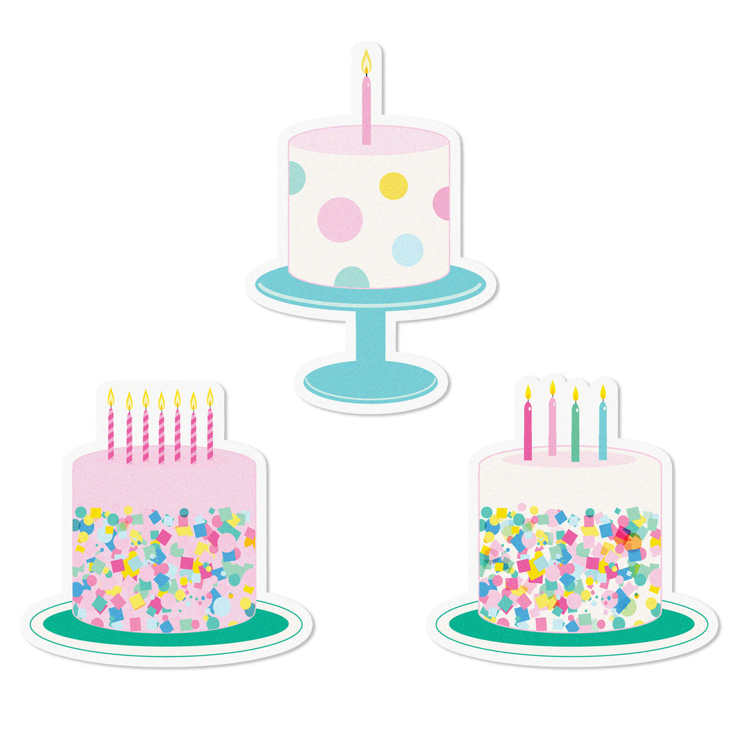 Birthday Cake Edible Cupcake Toppers