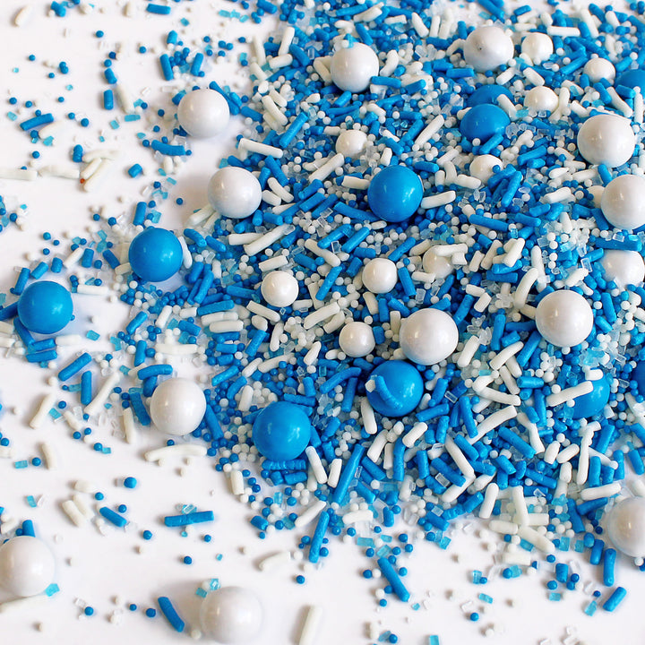 Blue & White Sporty Sprinkles
