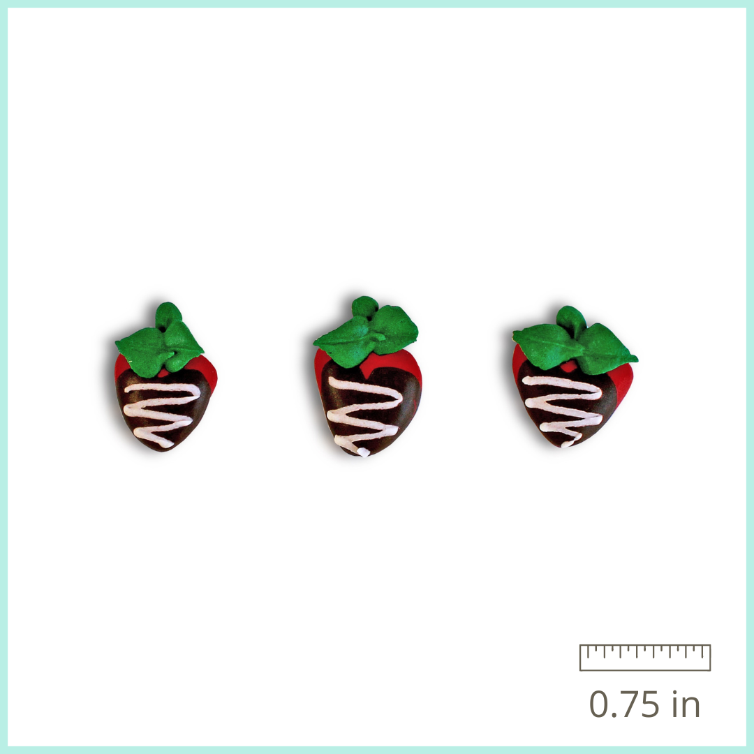 Royal Icing Chocolate Covered Strawberries (12ct)