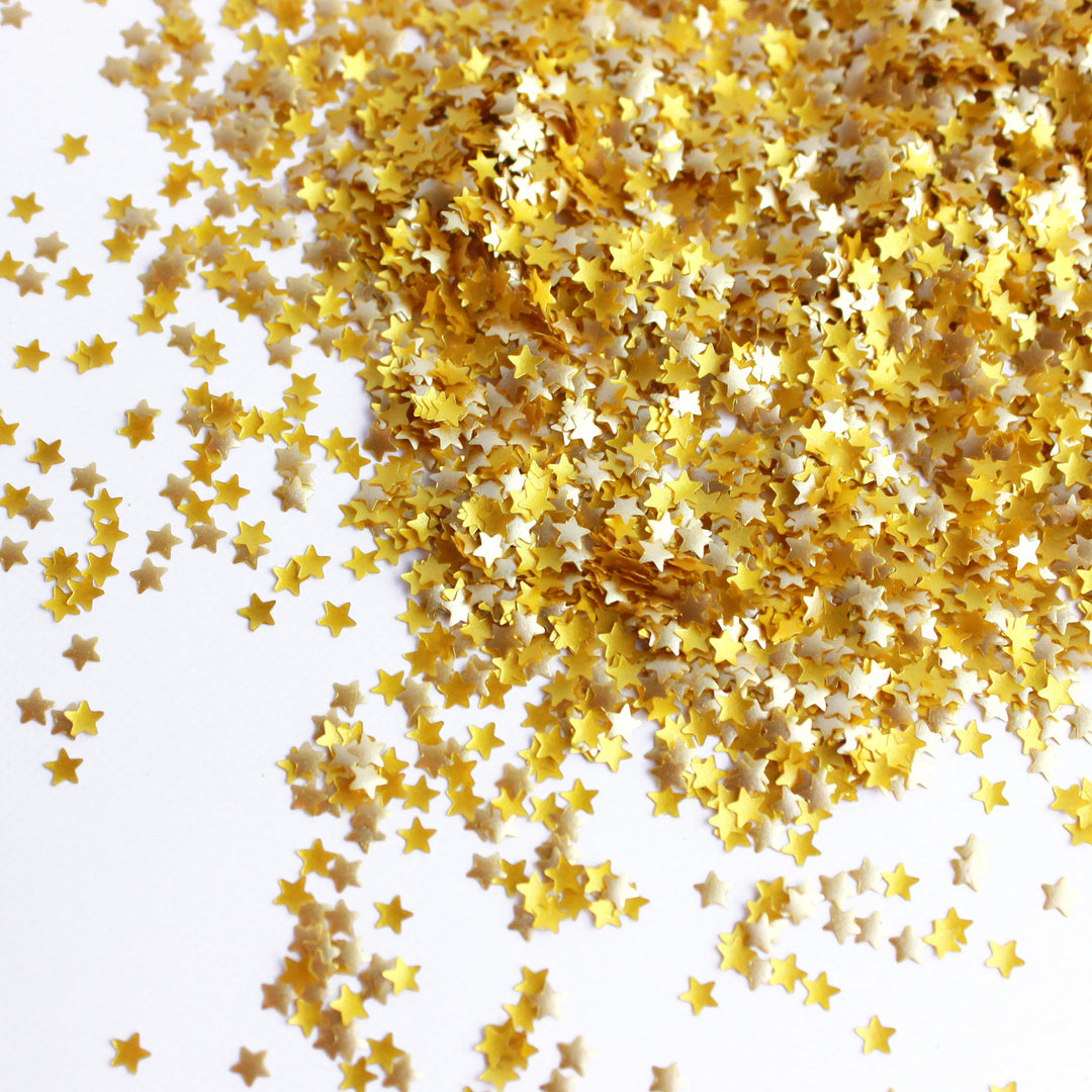Gold Glitter Stars – Sprinkle Pop