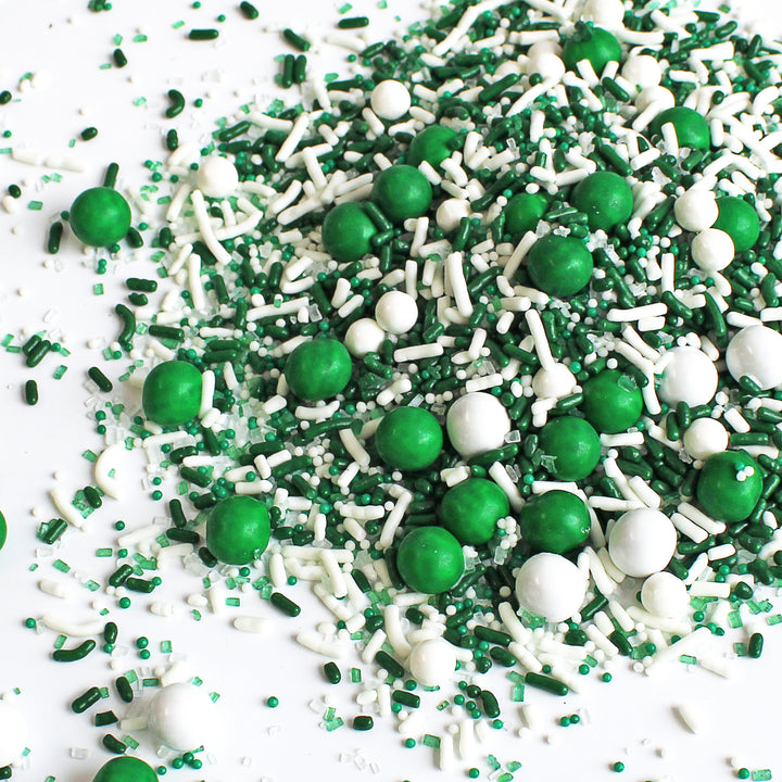 Green & White Sporty Sprinkles
