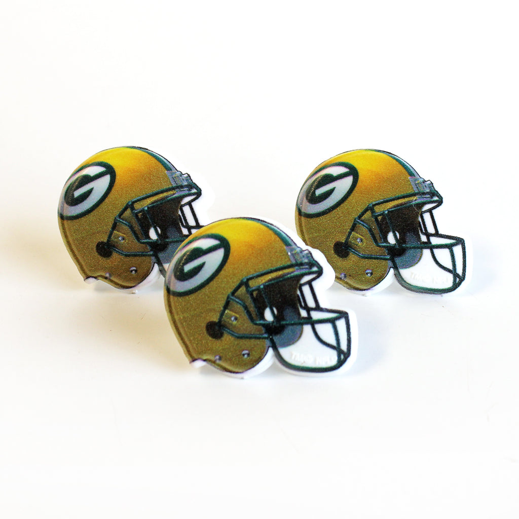 Green Bay Packers Logo NFL Helmets Edible Cake Topper Image