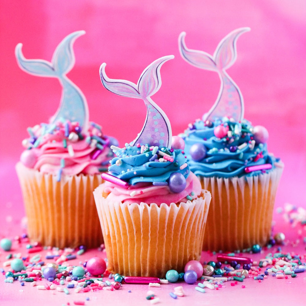 The Little Mermaid Edible Cupcake Toppers (12 Images) Cake Image