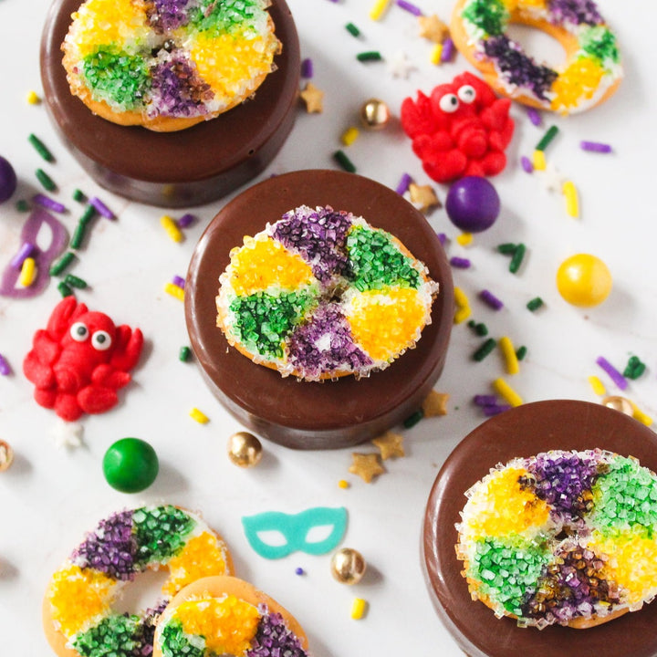 Bundle - King Cake Chocolate Covered Cookies