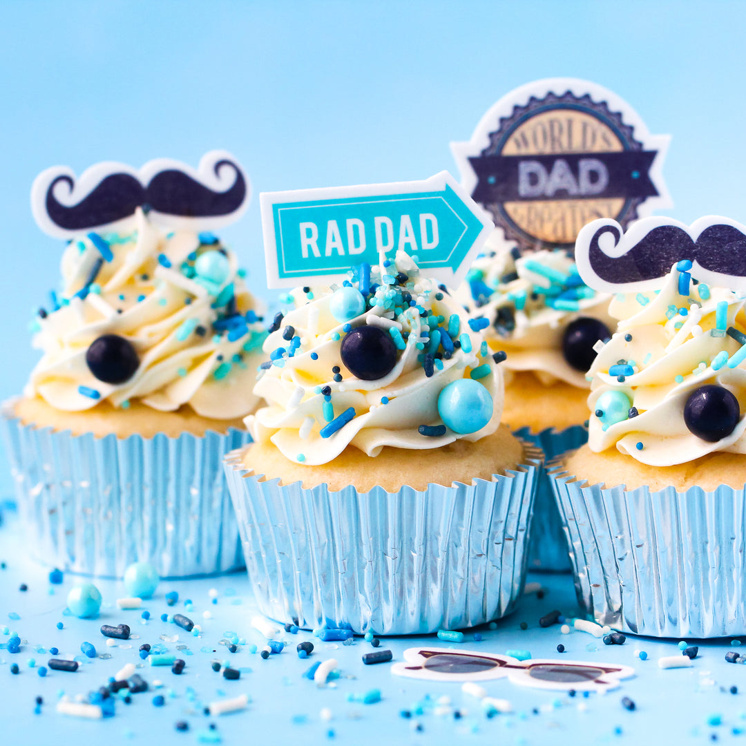 Rad Dad Edible Cupcake Toppers