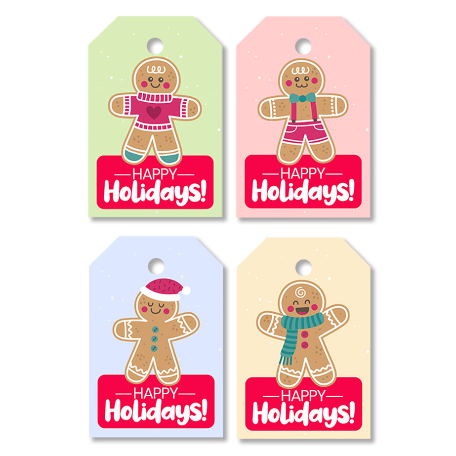 Free Kawaii Gingerbread Man Gift Tags - Ready To Print