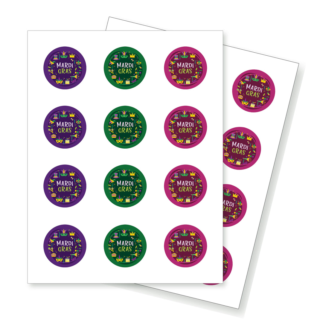 Free Downloadable Mardi Gras - Sticker Set
