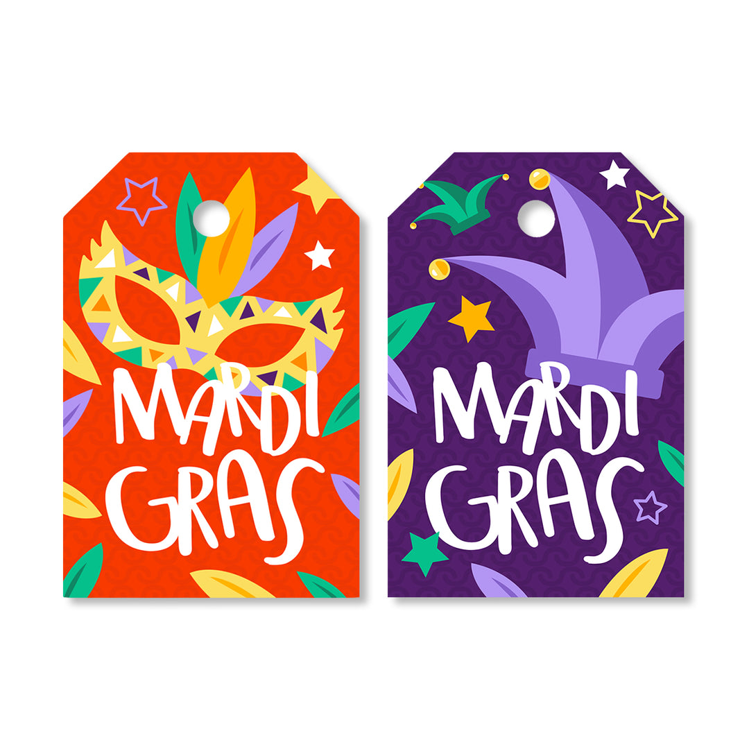 Free Mardi Gras Tags - Ready To Print