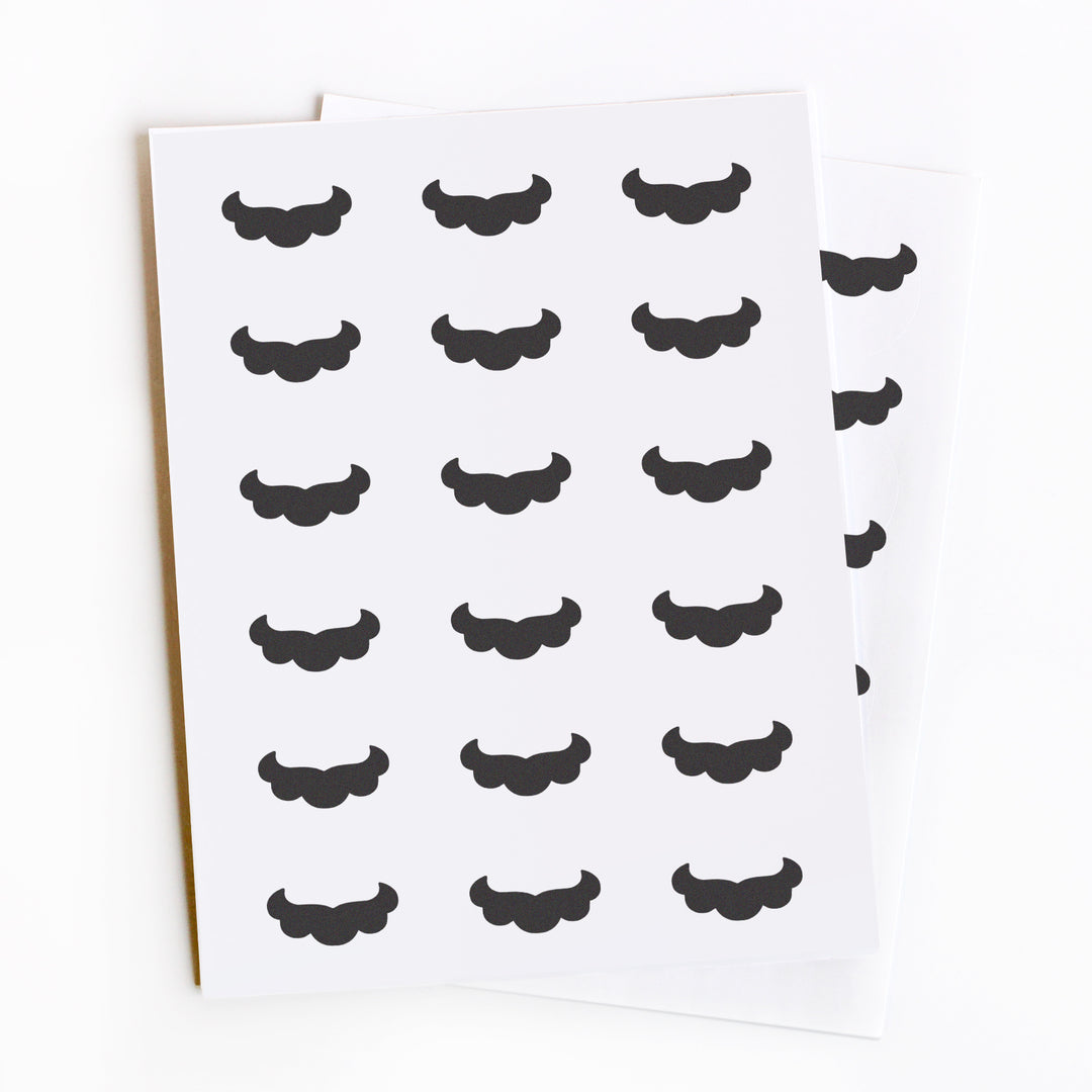 Free Downloadable Template - Italian Mustache - Ready To Print