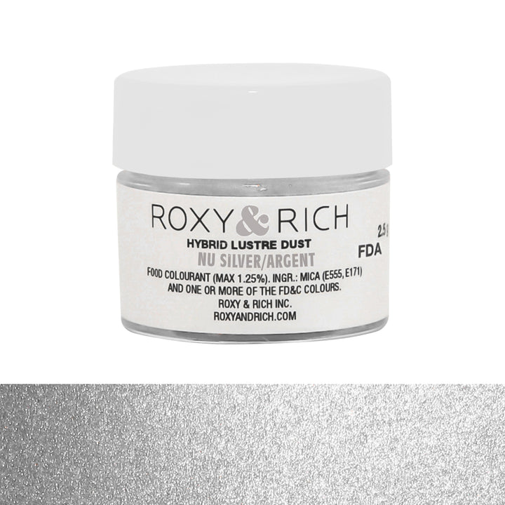 Nu Silver Edible Luster Dust