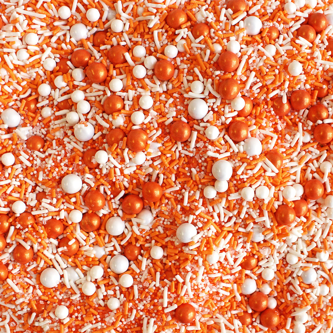 Orange & White Sporty Sprinkles