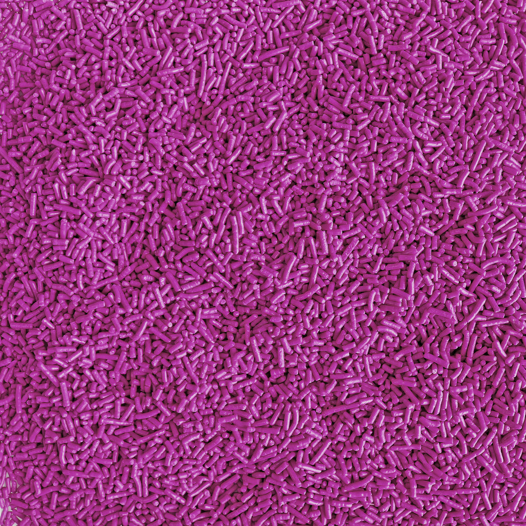 Plum purple sprinkles for decorating cakes, cupcakes, cookies, ice cream and other desserts