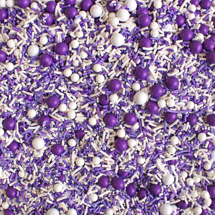 Purple & White Sporty Sprinkles