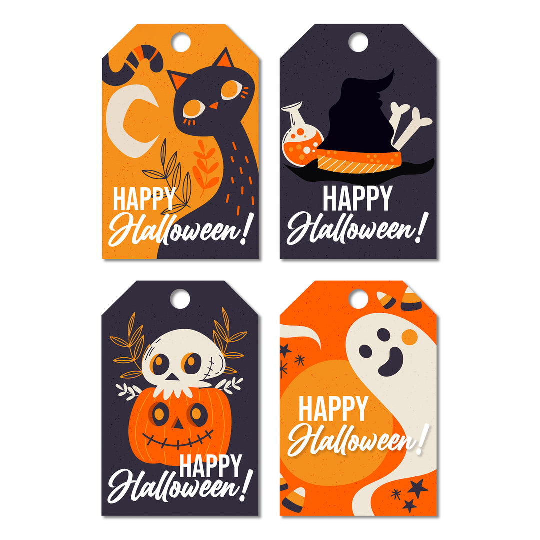 Free Spooky Halloween Tags - Ready To Print