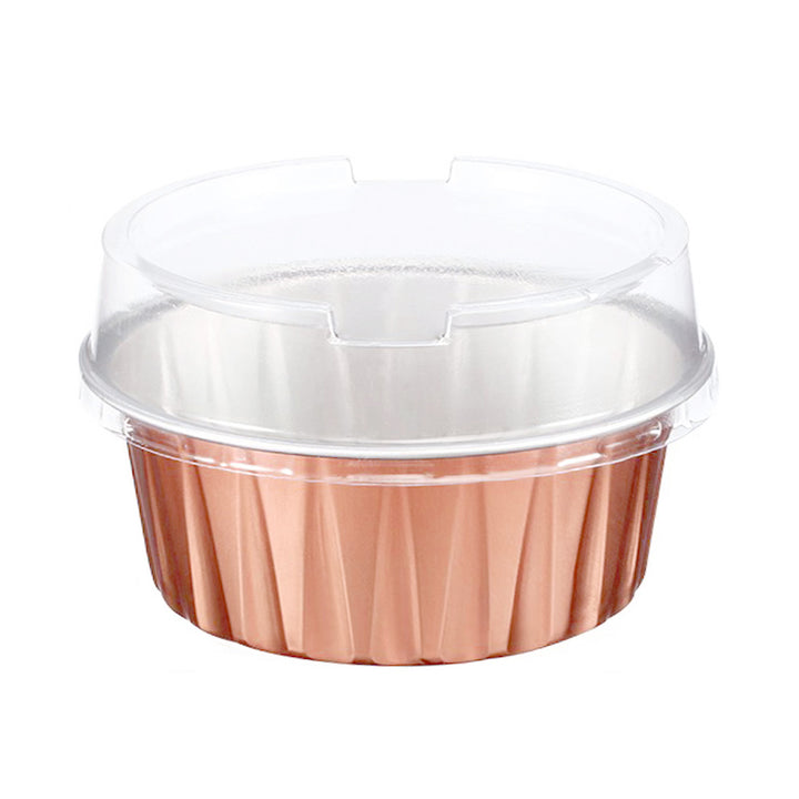 Rose Gold Mini Round Pans with Lids