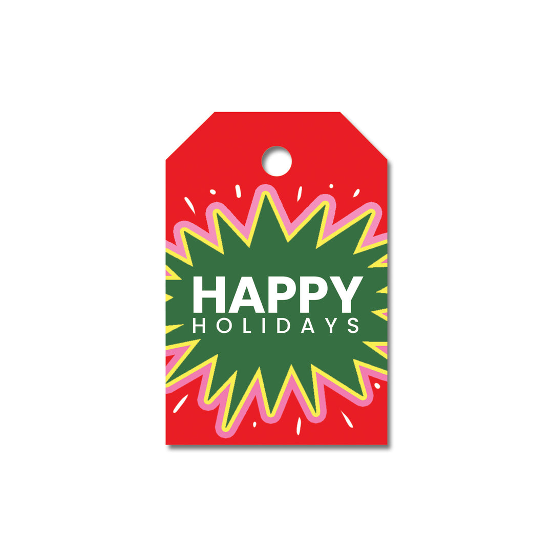 Free Happy Holidays Tags - Ready To Print