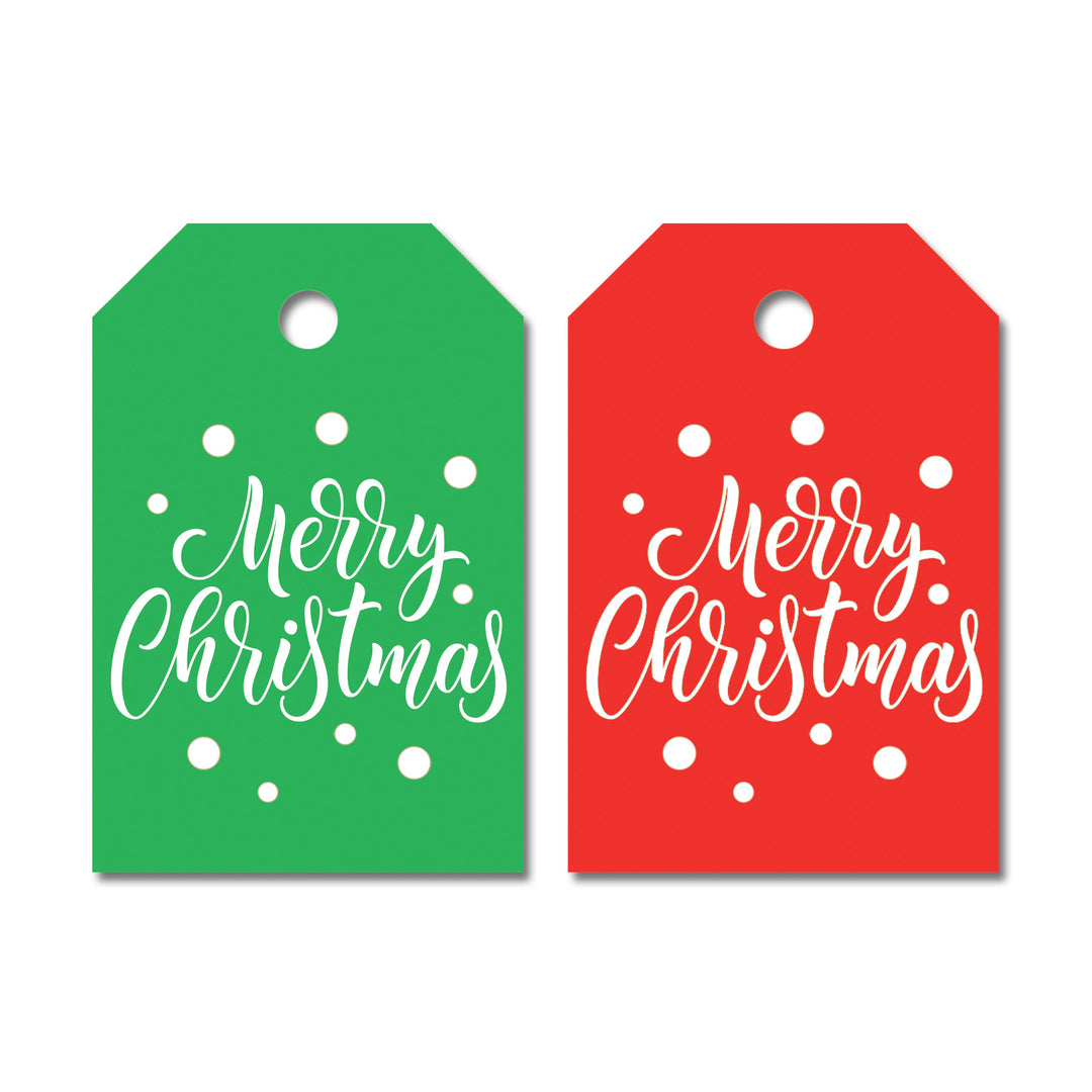 Free Merry Christmas Tags - Ready To Print