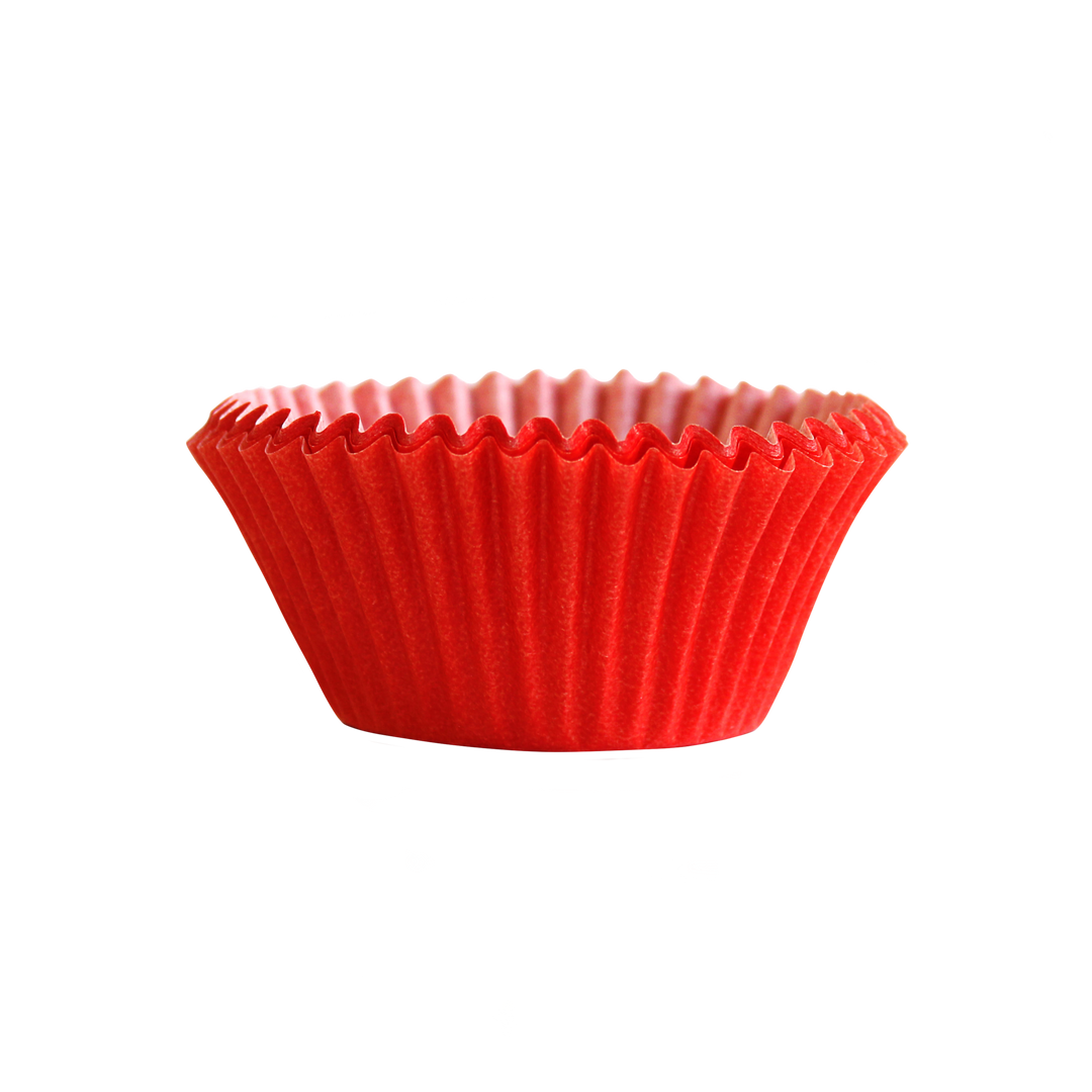 Matte Red Cupcake Liners