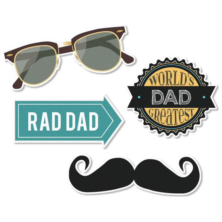 Rad Dad Edible Cupcake Toppers