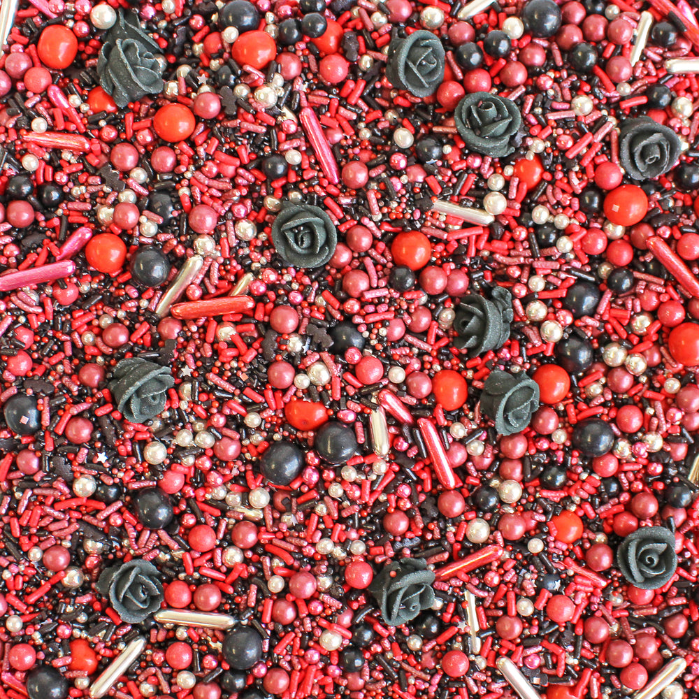 Close-up of Vampire's Kiss Sprinkle Mix