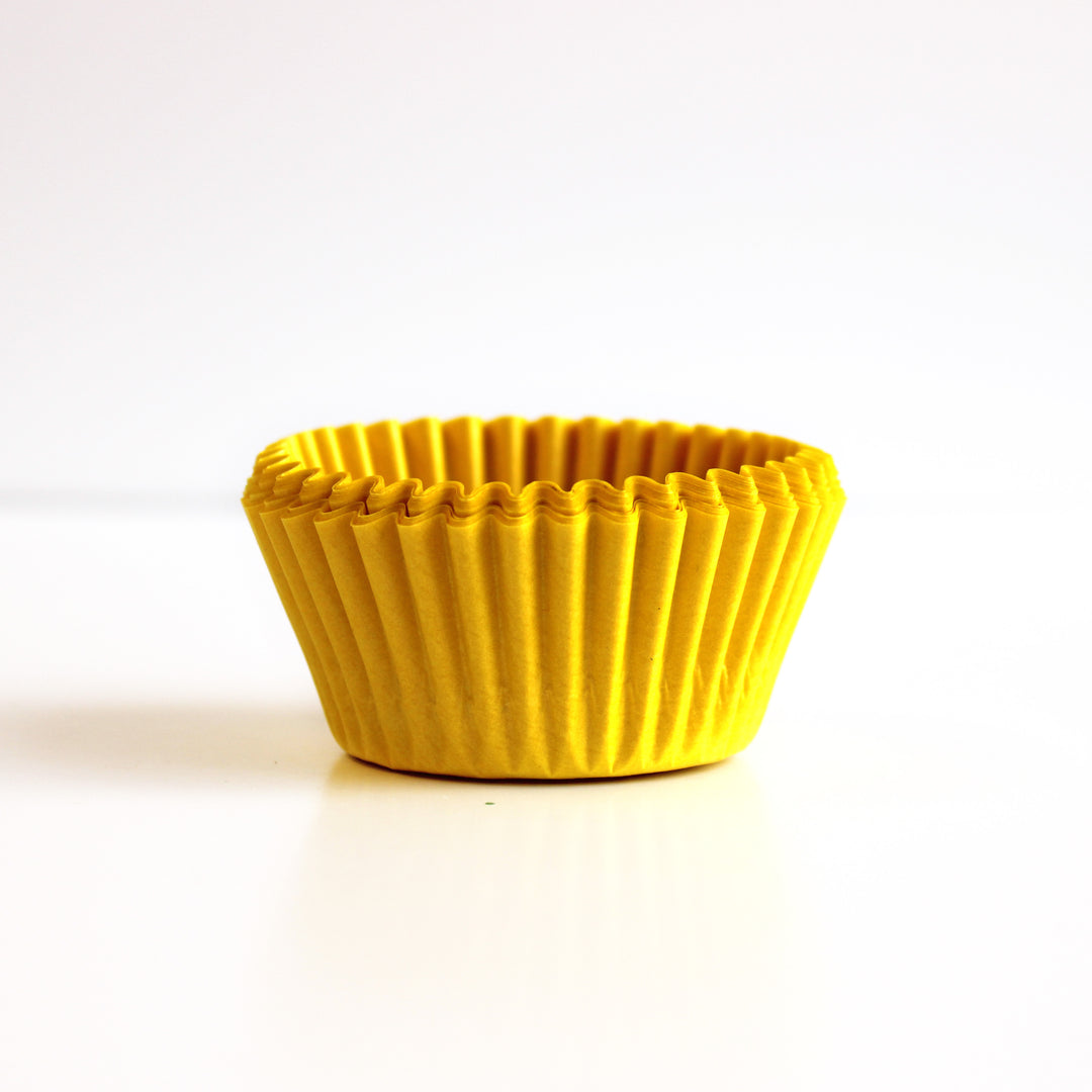 Yellow Matte Cupcake Liners