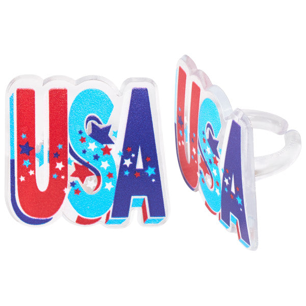 USA Cupcake Rings
