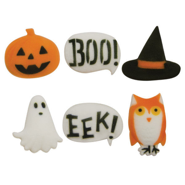 Spooktacular Assortment Pressed Sugar Decorations