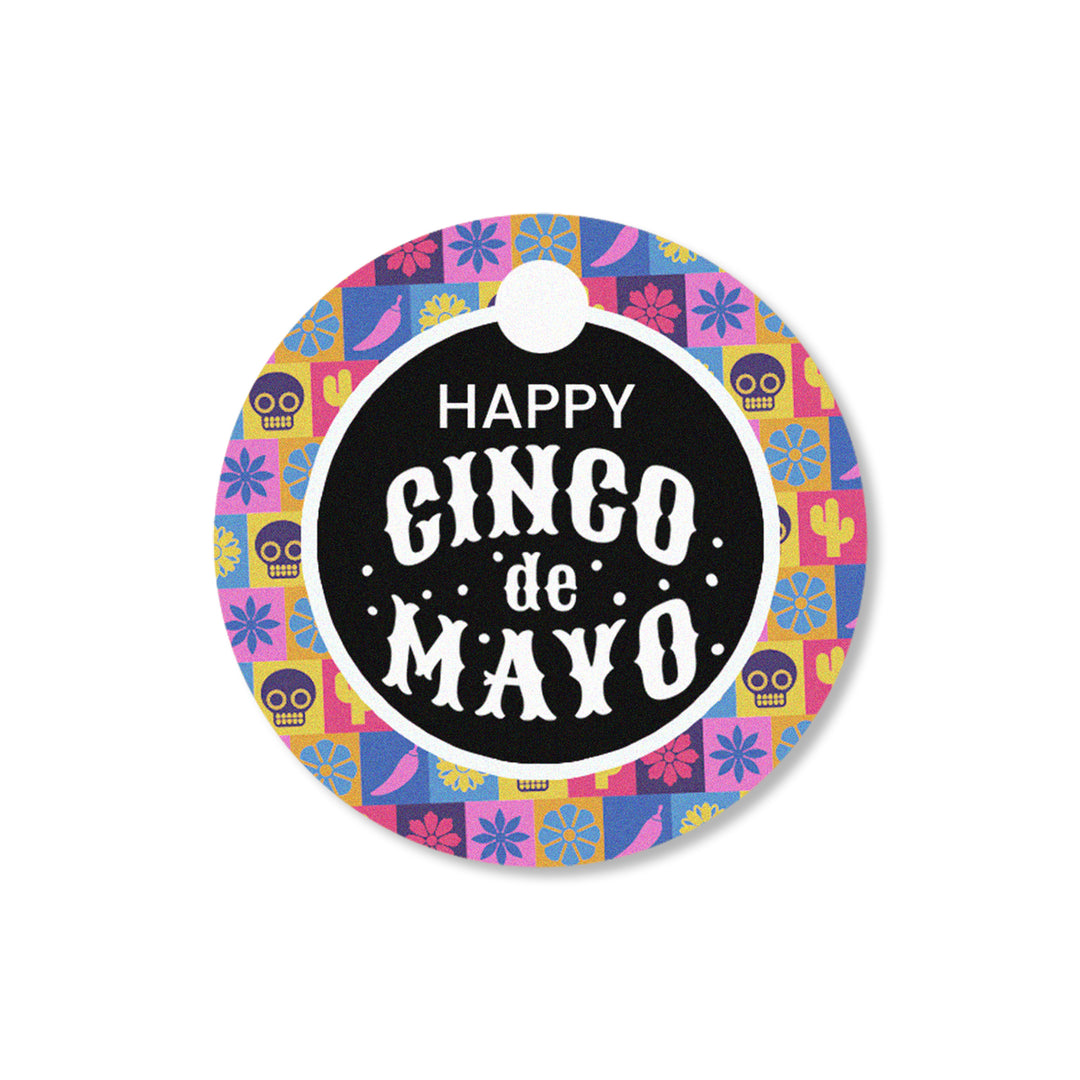 Free Circular Cinco De Mayo Tags - Ready To Print