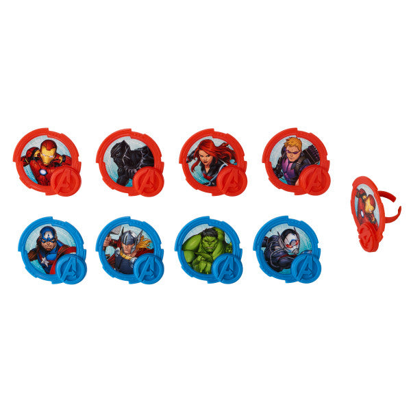 MARVEL Avengers Mightiest Heroes Cupcake Rings